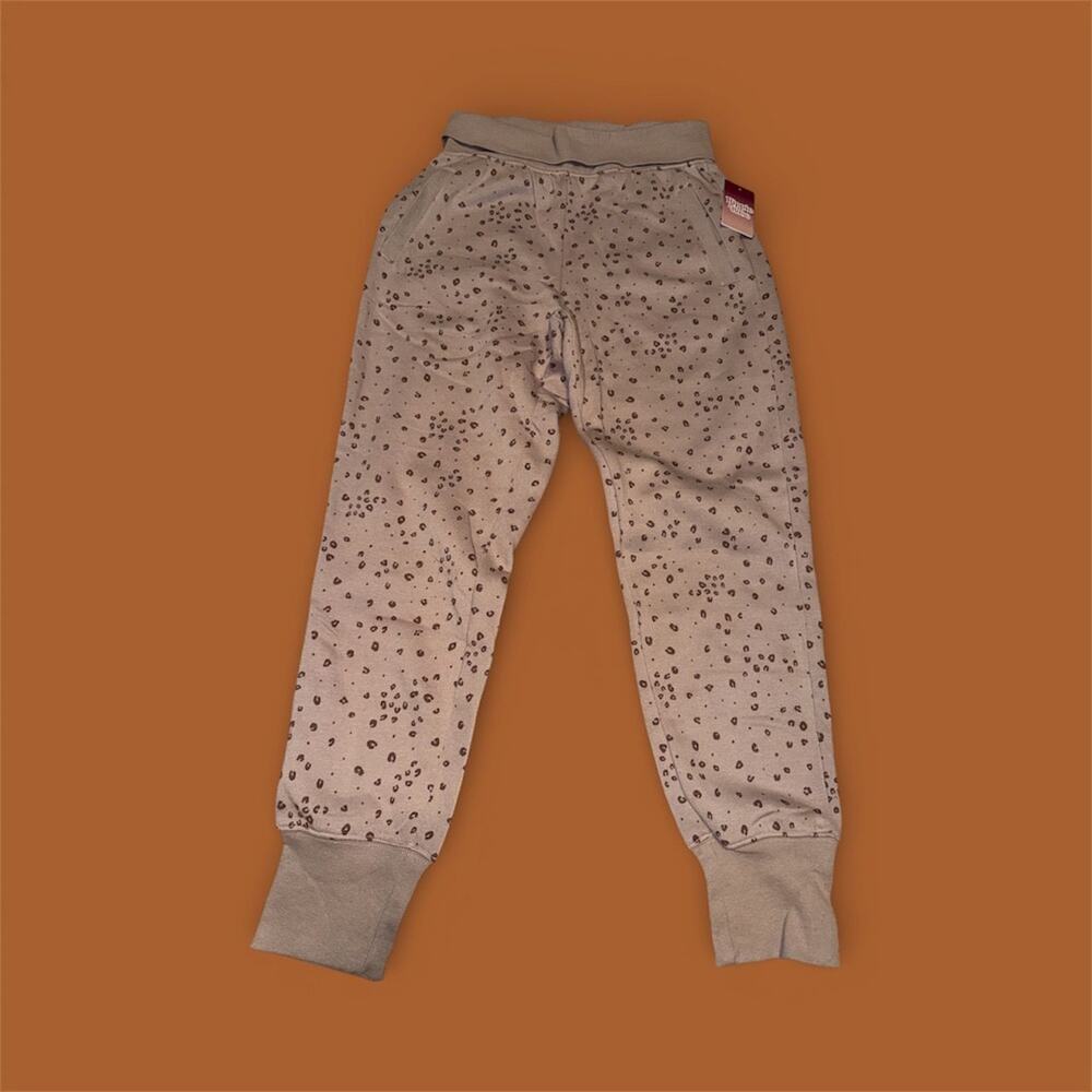 NWT • HIPPIE ROSE • women's mocha leopard joggers with pockets size small